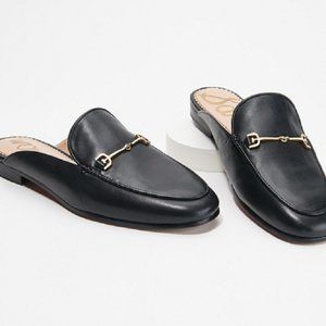 SAM ELDEMAN Linnie Mule Black Leather Sz 9 NEW